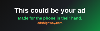 Your advert could be here — advertise with AdsHighway